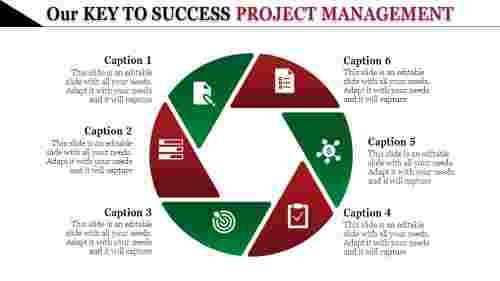 project management powerpoint slides-Our KEY TO SUCCESS PROJECT MANAGEMENT